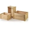 Mondex Since 1986 RINO medinių dėžių rinkinys, 3 vnt.: 40x30x20 cm, 35x25x18 cm, 30x20x16 cm