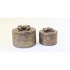 Mondex Since 1986 SANTA LILA 2 metalinių talpyklų rinkinys 24x23x17/19x18x15 cm