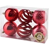 Mondex Since 1986 SANTA LILA 6 kalėdinių rutulių rinkinys 8 cm
