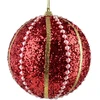 Mondex Since 1986 SANTA LILA Bombka 10cm zdobiona styropianowa