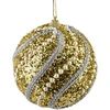 Mondex Since 1986 SANTA LILA Bombka 10cm zdobiona styropianowa