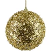 Mondex Since 1986 SANTA LILA Bombka 10cm zdobiona styropianowa