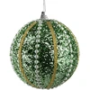 Mondex Since 1986 SANTA LILA Bombka 10cm zdobiona styropianowa