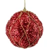 Mondex Since 1986 SANTA LILA Bombka 10cm zdobiona styropianowa
