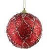 Mondex Since 1986 SANTA LILA Bombka 10cm zdobiona styropianowa