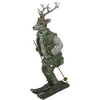 Mondex Since 1986 SANTA LILA Briedžio slidininko figūrėlė 16x11x32,5cm