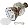 Mondex Since 1986 SANTA LILA Dekoracja świąteczna lampion LED 12x12x21cm
