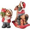 Mondex Since 1986 SANTA LILA Figura Meškiukas LED 23,5x19x40cm