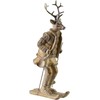 Mondex Since 1986 SANTA LILA Figura Łoś na nartach 16x11x32,5 cm