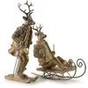 Mondex Since 1986 SANTA LILA Figura Łoś na nartach 16x11x32,5 cm