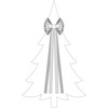 Mondex SANTA LILA kaspinėlis 32x130cm smėlio ir aukso spalvos