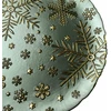 Mondex Since 1986 SANTA LILA Talerz 33x33x2,3cm žalia śnieżynki