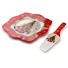 Mondex Since 1986 SANTA LILA Talerz su łopatką do ciasta 30,5x30,5x2,3cm