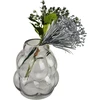 Mondex Since 1986 SERENITE Wazon 9,5x18x23cm pilka stiklinis