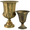Mondex Since 1986 VIOLA Dekoratyvinė vaza 20x12x23,5 cm metalinė taurė