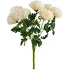 Mondex Since 1986 VIRIDIS dirbtinių gėlių puokštė iš 7 chrizantemų, 57 cm, AW25