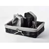 Mondex Since 1986 WILL 3 krepšių rinkinys, juodos spalvos, 39x25x9/19x16x8/19x16x8 cm, pintas