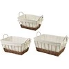 Mondex Since 1986 WILL 3 stačiakampių krepšelių rinkinys XL 40x30x20 cm, I 35x25x18 cm, M 30x20x16 cm