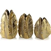 Mondex Since 1986 YARINE GOLD Wazon 13x28cm Liść