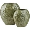 Mondex Since 1986 YARINE vaza 25x12x26cm žalia