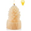 Mondex Since 1986 NIKOLAO LED žvakė 9x9x15,5 cm kankorėžis ant kamieno AW25