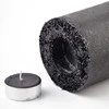 Mondex žvakių žibinto cilindras 120X360 DIAMOND JUODA JUODA