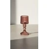 Mondex Stiklinė žvakidė LAMP, rausvos sp., 3 spalvos, 17 cm