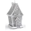 Mondex GINGERBREAD COTTAGE žvakė maža 8.5x8.5x14cm parafino pilka