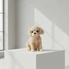 Mondex Świeca Figūrėlė ANIMALS PIES SPANIEL 11x14cm smėlio sp.