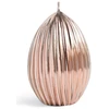 Mondex Candle GORRUOTAS KIAUŠINIS didelis 7,5x10cm rožinis auksinis