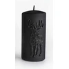 Mondex DEER ALP žvakė, mažas cilindras, parafinas, 7xh10cm, JUoda