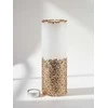 Mondex ŚWIECA LAMPION WALEC 120X360 DIAMENT Baltas ZŁOTE KRYSZTAŁKI 1szt tealight
