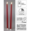 Mondex KOMPLET 2 ŚWIEC LED 38CM Raudonas