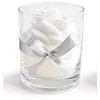 Mondex Świeca RÓŻA szklanka 8x9,5cm woskowa balta