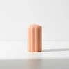 Mondex Świeca WAVE SŁUPEK 7x9cm brzoskwinia