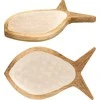 Mondex Taca w kształcie ryby su drewna mango 30x17,5x2 cm