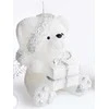 Mondex TEDDY žvakės figūrėlė 8x15cm parafino balta