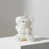 Mondex TEDDY žvakės figūrėlė 8x15cm parafino balta