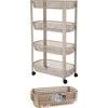 KOOPMAN Mobilus 4-tiekis vežimėlis 46,5x26x79 cm - Sandėliavimo trolis