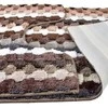 Bathlab Mondex ZAC 2 kilimėlių rinkinys 50x90cm/50x40cm rudomis juostelėmis
