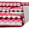 Mondex ZAC 2 kilimėlių rinkinys 50x90cm/50x40cm dryžuotas raudonas
