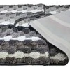 Bathlab Mondex ZAC 2 kilimėlių rinkinys 50x90cm/50x40cm dryžuotas pilkas
