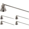 Mondex Metalinė žvakes gesyklė, sidabrinės spalvos, 4 rūšys, 4 x 23 cm, 1 vnt