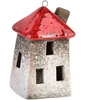 Mondex Zawieszka Domek ceramiczny LEDbiało-ruda mix 2 wzory 5,4x4x3x9,9cm