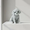 Mondex Žvakė figūrėlė GYVŪNAI ŠUNS SPANIELIS 11x14cm pilkas parafinas
