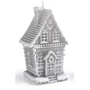 Mondex Žvakė GGERBREAD HOUSE, didelė, 11x19cm, pilkas parafinas