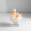 Mia Home Mondex Žvakė puodelyje TEDDY BEAR vaškas 11x14cm kremas