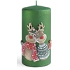Mondex Žvakė REINDEER, vidutinio cilindro formos, 7x7x14 cm, parafininė, žalia