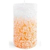 Mondex Žvakės cilindras didelis 8x18,5cm ROSE oranžinis parafinas