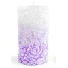 Mondex Žvakės vidutinis cilindras 8x13,5cm ROSE alyvinis parafinas